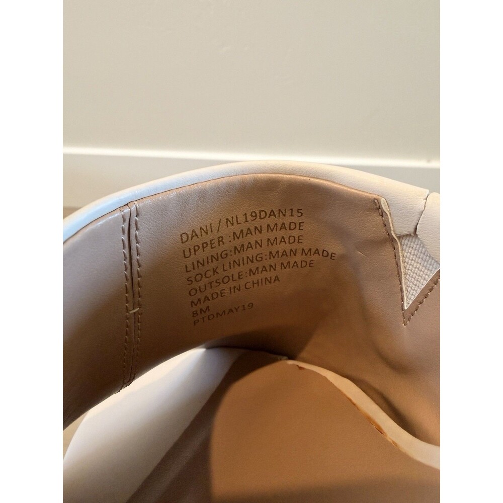Nanette Lepore Dani Parchment cream nude off white bone mules slides heels 8 - Picture 7 of 9